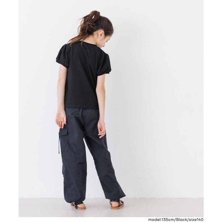 パフスリーブ刺繍Tシャツ | coca | 詳細画像9 