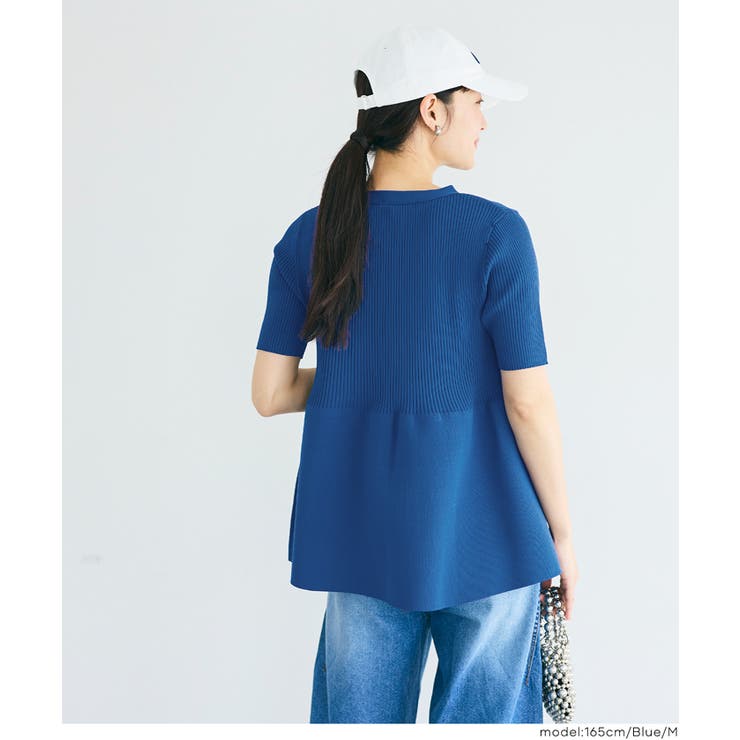 ぺプラムニットカーディガン レディース | coca | 詳細画像13 