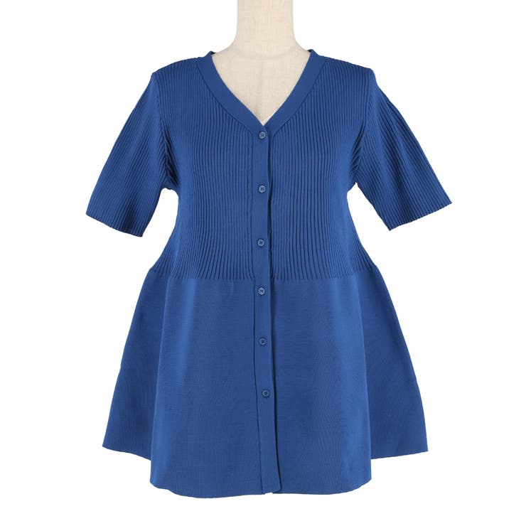 ぺプラムニットカーディガン レディース | coca | 詳細画像2 