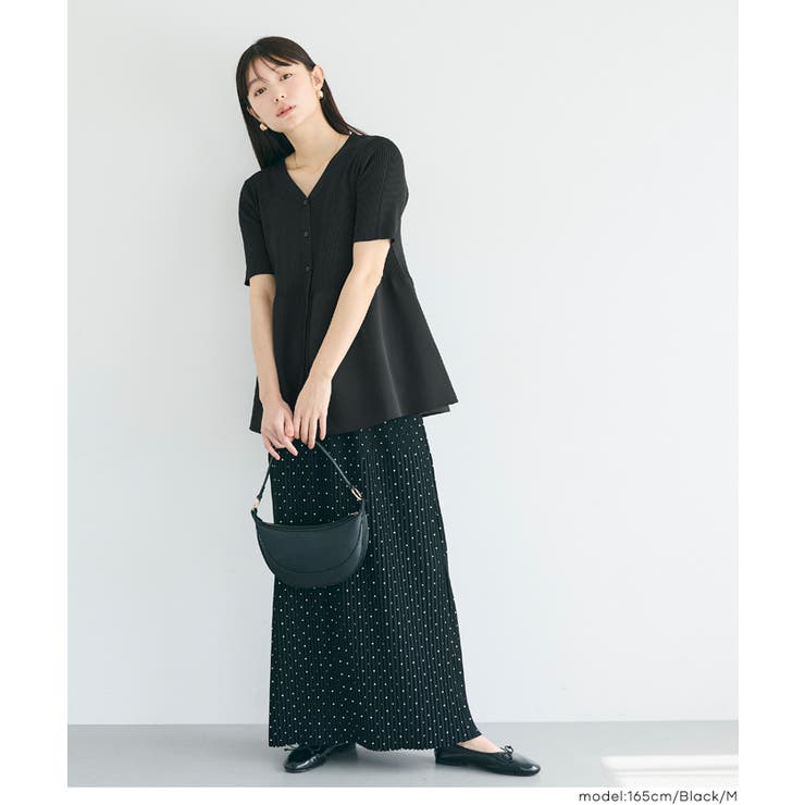 ぺプラムニットカーディガン レディース | coca | 詳細画像4 