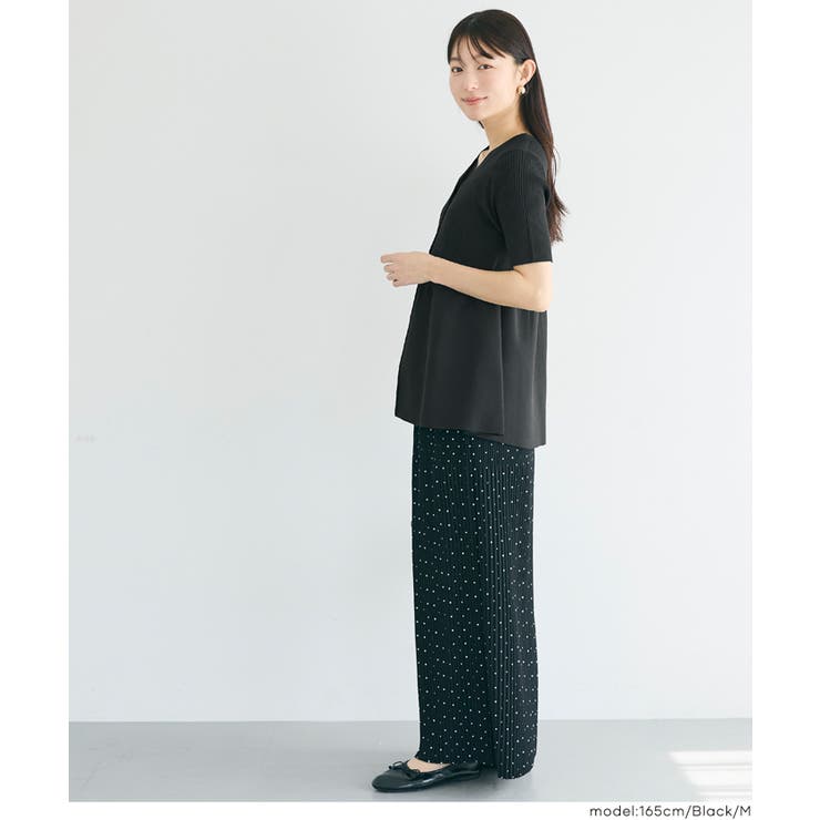 ぺプラムニットカーディガン レディース | coca | 詳細画像9 