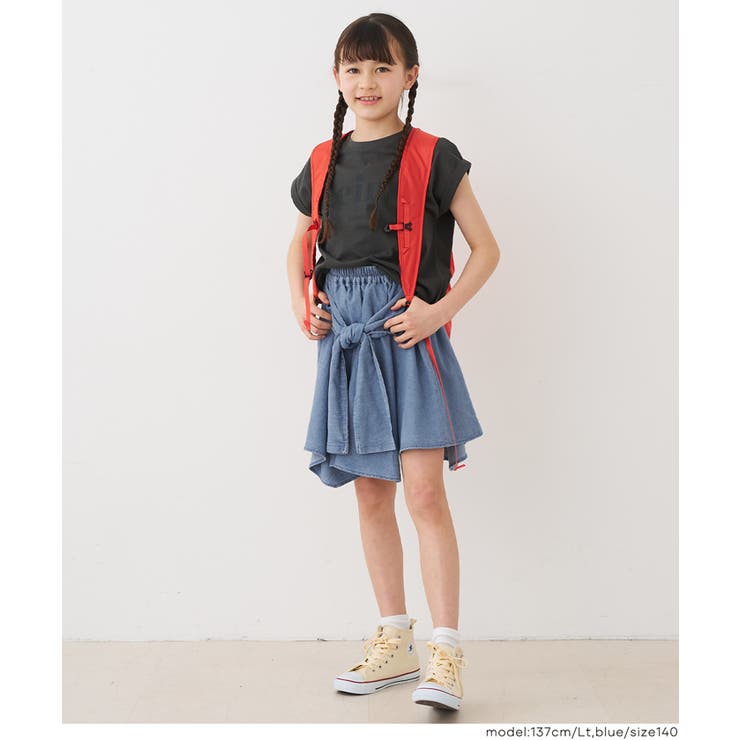 デニム腰巻風スカート  | coca | 詳細画像4 