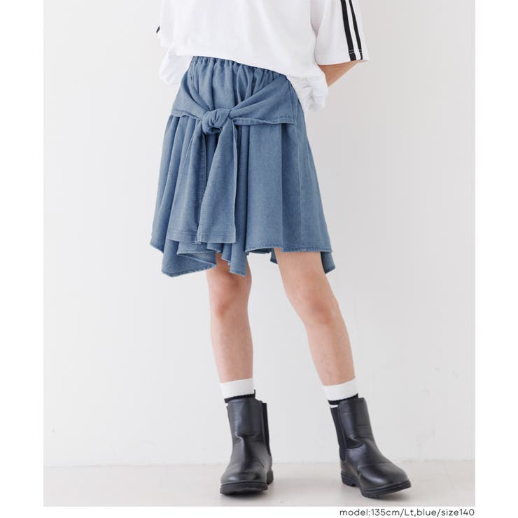 デニム腰巻風スカート  | coca | 詳細画像5 