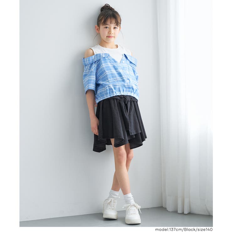 デニム腰巻風スカート  | coca | 詳細画像7 