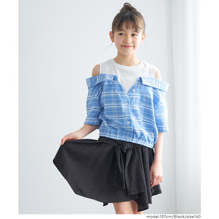 デニム腰巻風スカート  | coca | 詳細画像8 