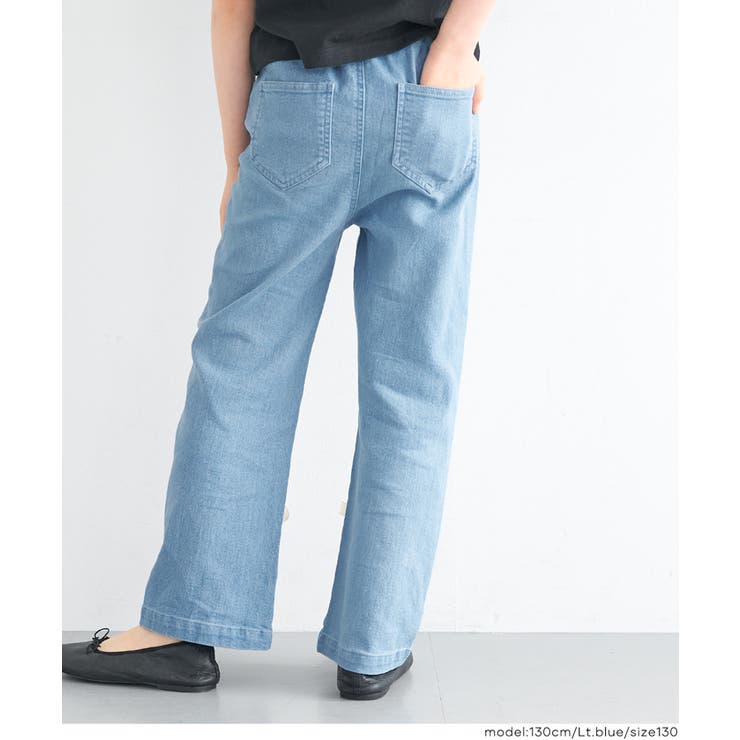 デニムレースアップリボンパンツ キッズ | coca | 詳細画像11 