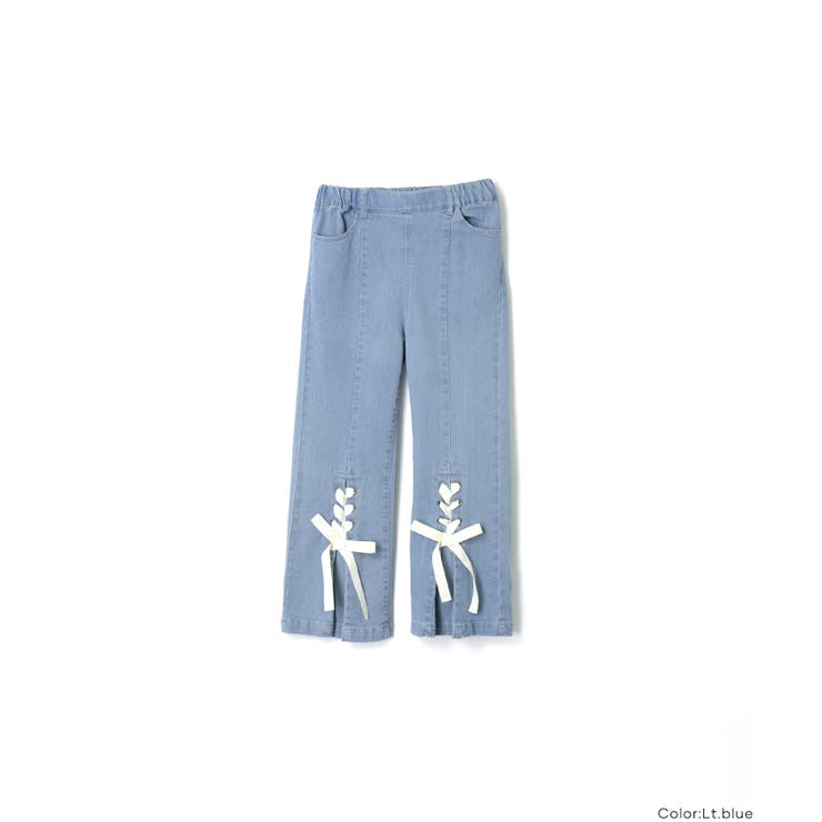 デニムレースアップリボンパンツ キッズ | coca | 詳細画像14 