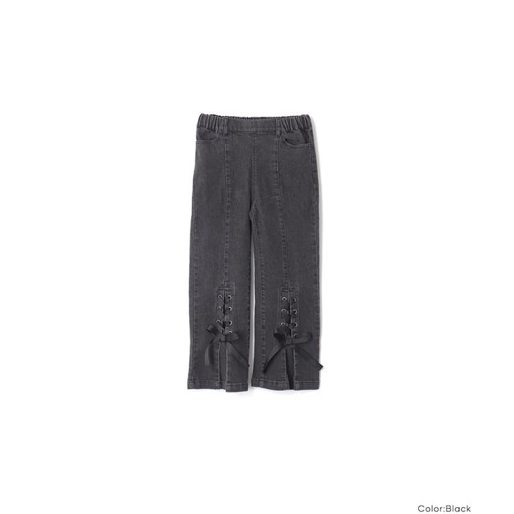 デニムレースアップリボンパンツ キッズ | coca | 詳細画像15 
