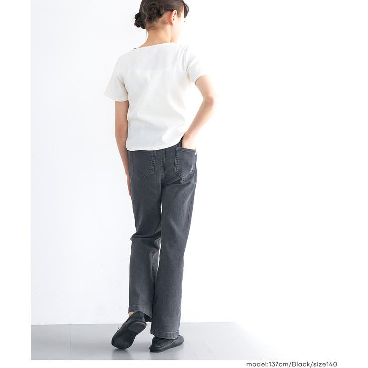 デニムレースアップリボンパンツ キッズ | coca | 詳細画像4 