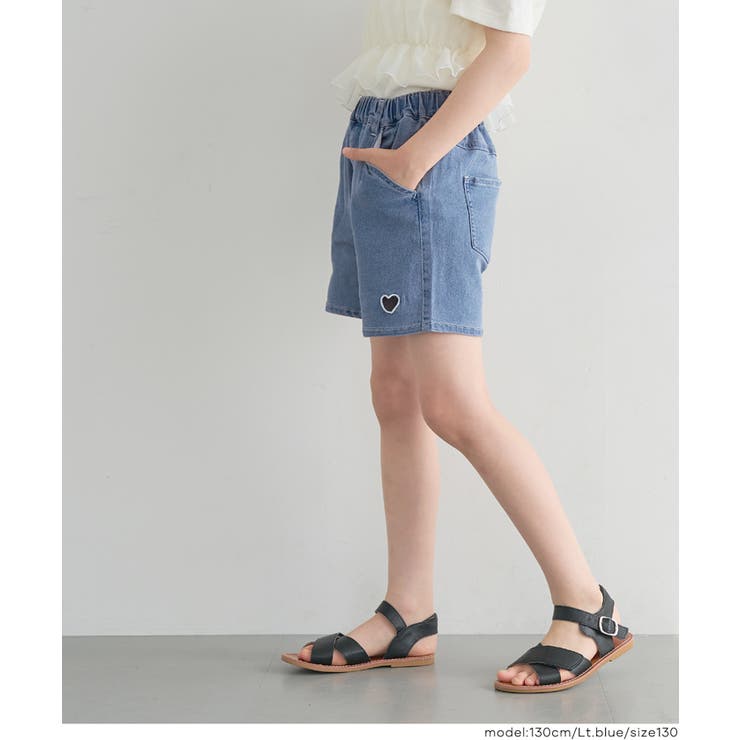 ハート刺繍ショートパンツ | coca | 詳細画像3 