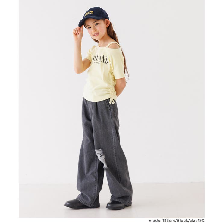 サイドカットダメージパンツ キッズ | coca | 詳細画像12 