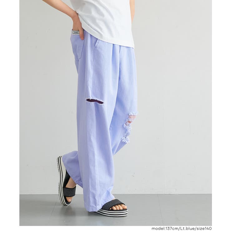 サイドカットダメージパンツ キッズ | coca | 詳細画像3 