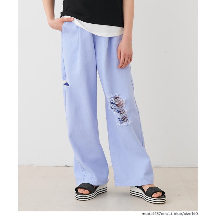 サイドカットダメージパンツ キッズ | coca | 詳細画像5 