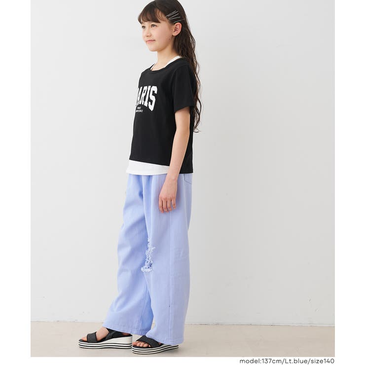 サイドカットダメージパンツ キッズ | coca | 詳細画像6 