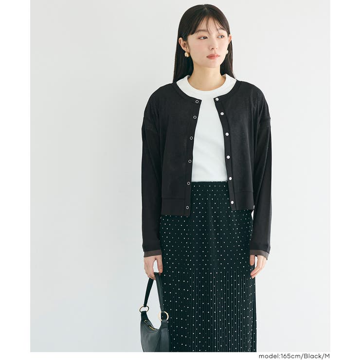 シアージョーゼットレイヤードカーディガン | coca | 詳細画像9 