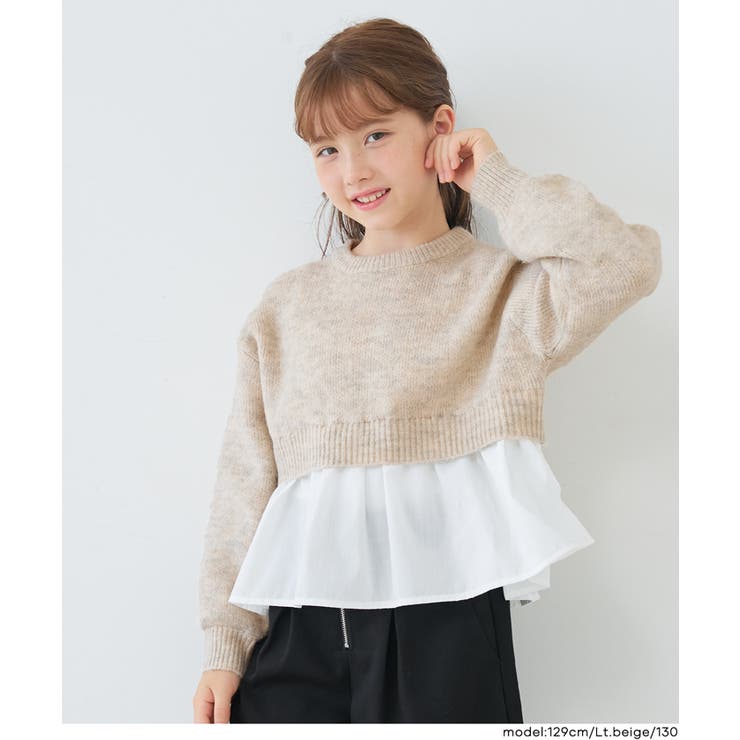 親子お揃いドッキングギャザーニット(36-251211202-16) | coca | 詳細画像2 
