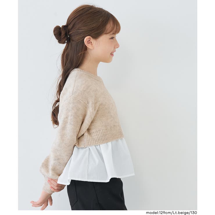 親子お揃いドッキングギャザーニット(36-251211202-16) | coca | 詳細画像3 