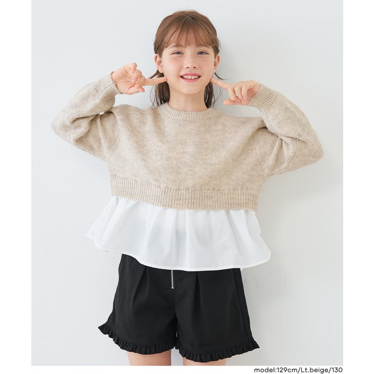 親子お揃いドッキングギャザーニット(36-251211202-16) | coca | 詳細画像7 