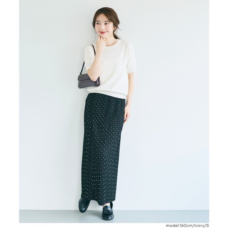 リラックスフィットサマーニットトップス【西山茉希様着用】 | coca | 詳細画像3 