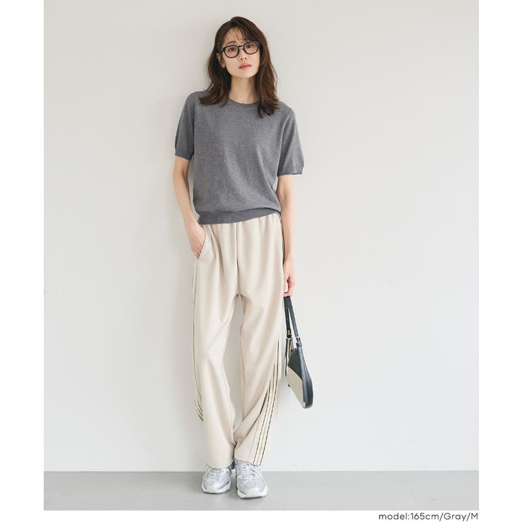 リラックスフィットサマーニットトップス【西山茉希様着用】 | coca | 詳細画像7 