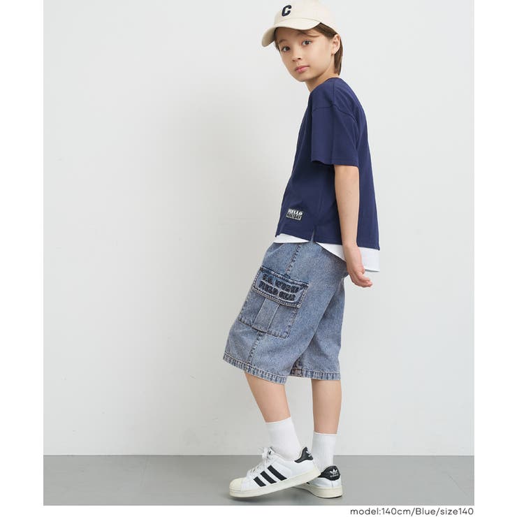 デニムカーゴハーフパンツ | coca | 詳細画像3 