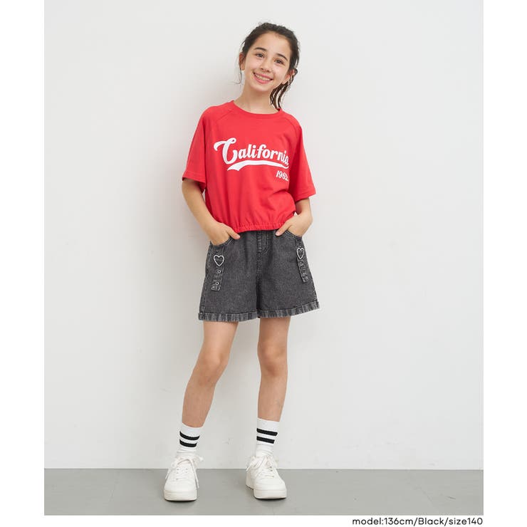 デニムハートバックルショートパンツ | coca | 詳細画像2 