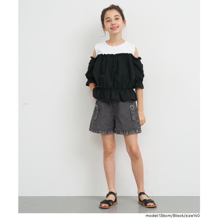 デニムハートバックルショートパンツ | coca | 詳細画像7 
