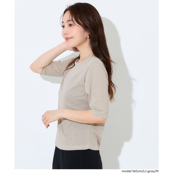 シアージョーゼット五分袖Tシャツ | coca | 詳細画像11 