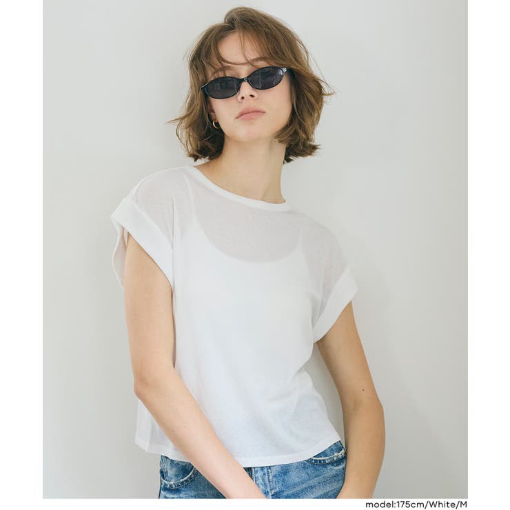 シアージョーゼットフレンチスリーブTシャツ  | coca | 詳細画像6 