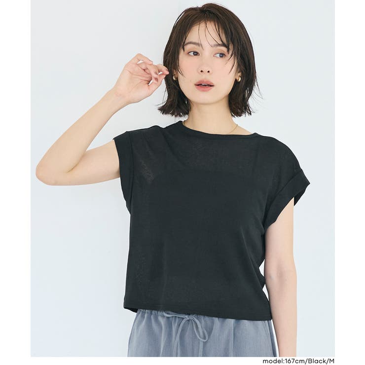 シアージョーゼットフレンチスリーブTシャツ  | coca | 詳細画像8 
