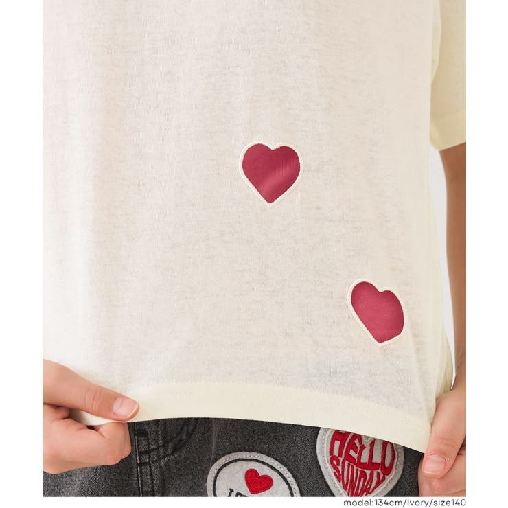 ハートデザインTシャツ＆タンクトップ 2点セット | coca | 詳細画像7 