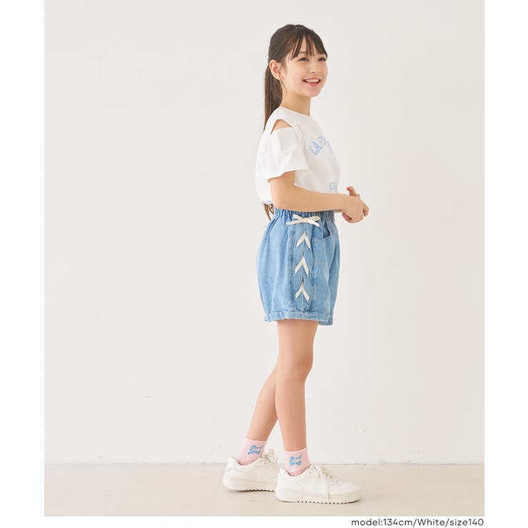 肩あきバッククロスTシャツ | coca | 詳細画像11 