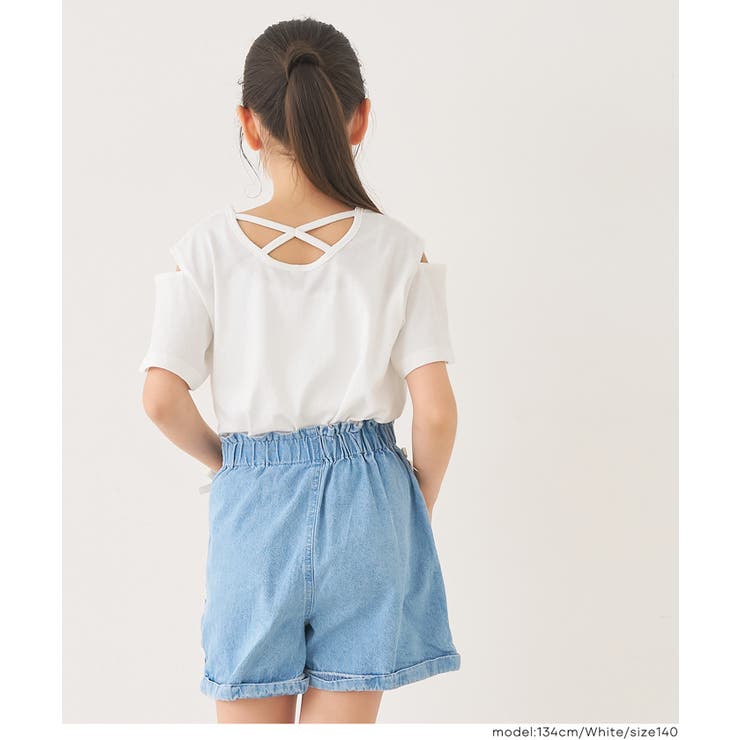 肩あきバッククロスTシャツ | coca | 詳細画像12 