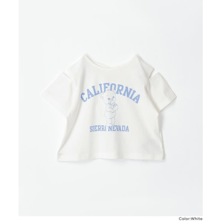 肩あきバッククロスTシャツ | coca | 詳細画像17 