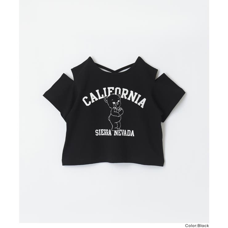 肩あきバッククロスTシャツ | coca | 詳細画像18 