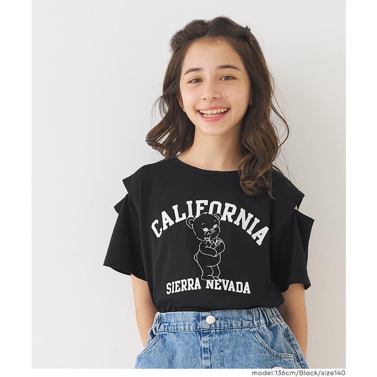 肩あきバッククロスTシャツ | coca | 詳細画像5 