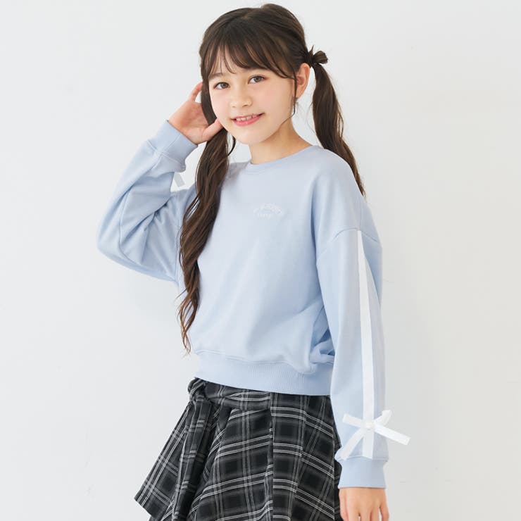 ラインリボンスウェットトップス(36-260533204-20) | coca | 詳細画像1 