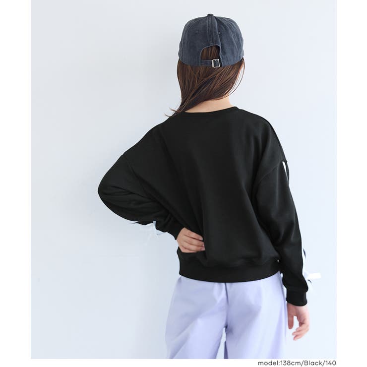 ラインリボンスウェットトップス(36-260533204-20) | coca | 詳細画像9 