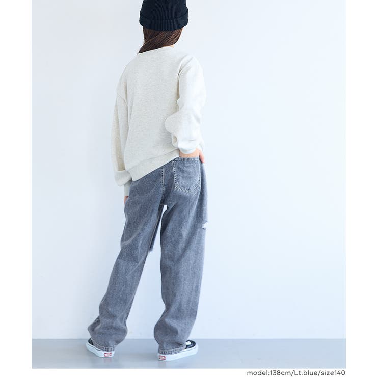 デニムサイドカットダメージパンツ | coca | 詳細画像4 