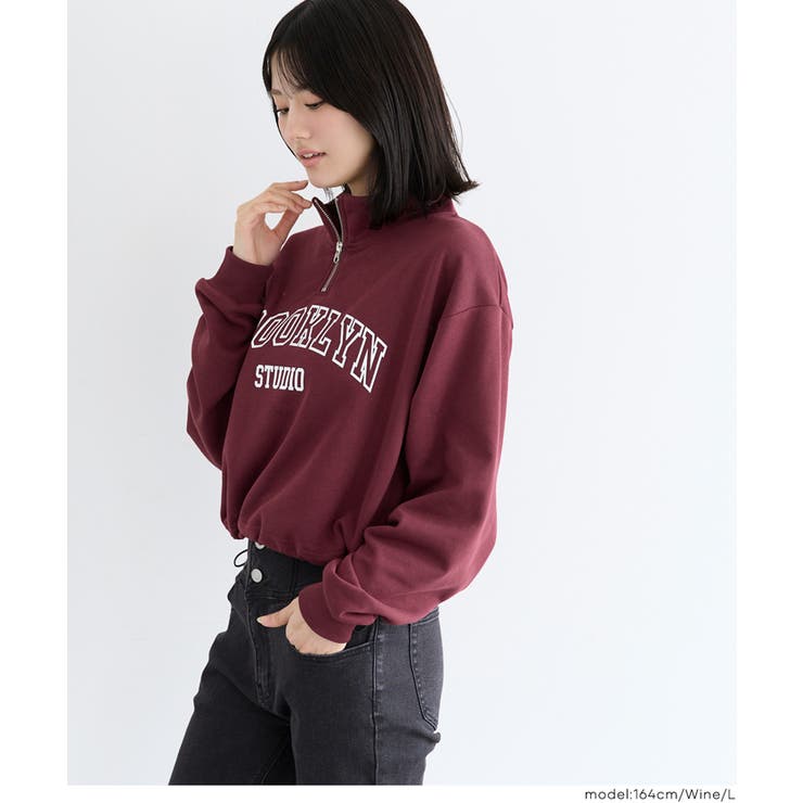 【YOUTH】ハーフジップドロストスウェットトップス | coca | 詳細画像11 
