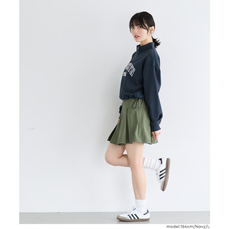 【YOUTH】ハーフジップドロストスウェットトップス | coca | 詳細画像5 