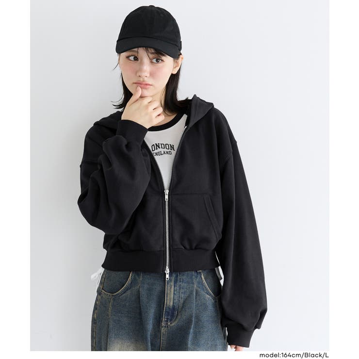 【YOUTH】クロップドパーカー | coca | 詳細画像8 