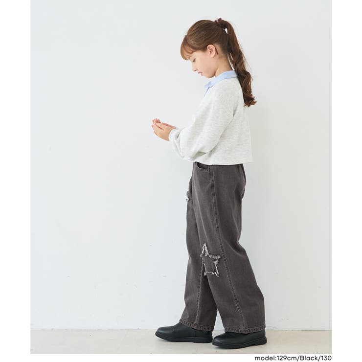 スターパッチデニムパンツ(36-260534206-20) | coca | 詳細画像11 
