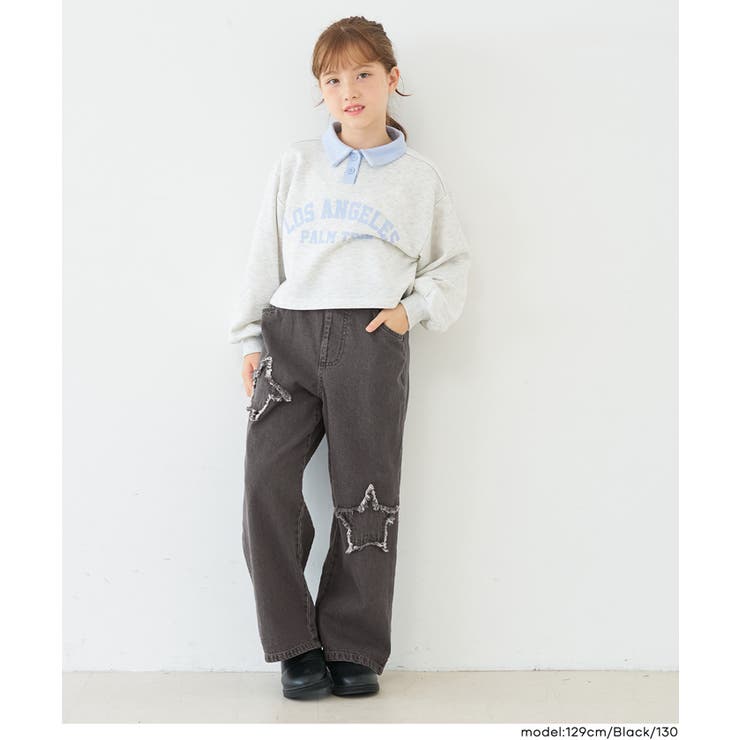 スターパッチデニムパンツ(36-260534206-20) | coca | 詳細画像12 