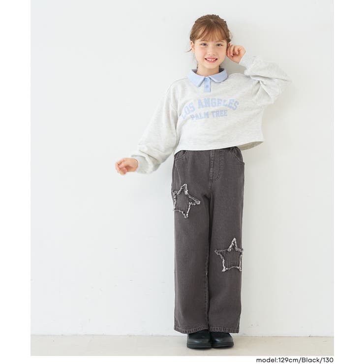 スターパッチデニムパンツ(36-260534206-20) | coca | 詳細画像8 