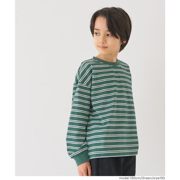 ボーダーロングTシャツ | coca | 詳細画像3 