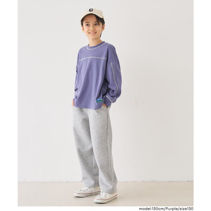 配色ステッチビッグTシャツ | coca | 詳細画像7 