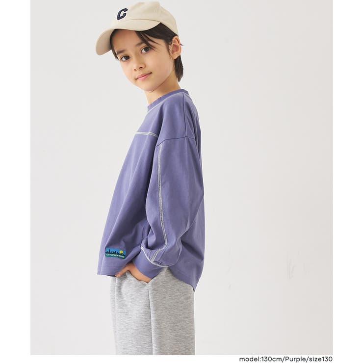 配色ステッチビッグTシャツ | coca | 詳細画像8 
