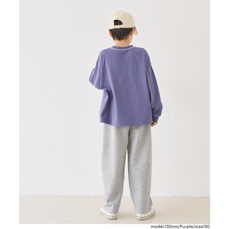 配色ステッチビッグTシャツ | coca | 詳細画像9 