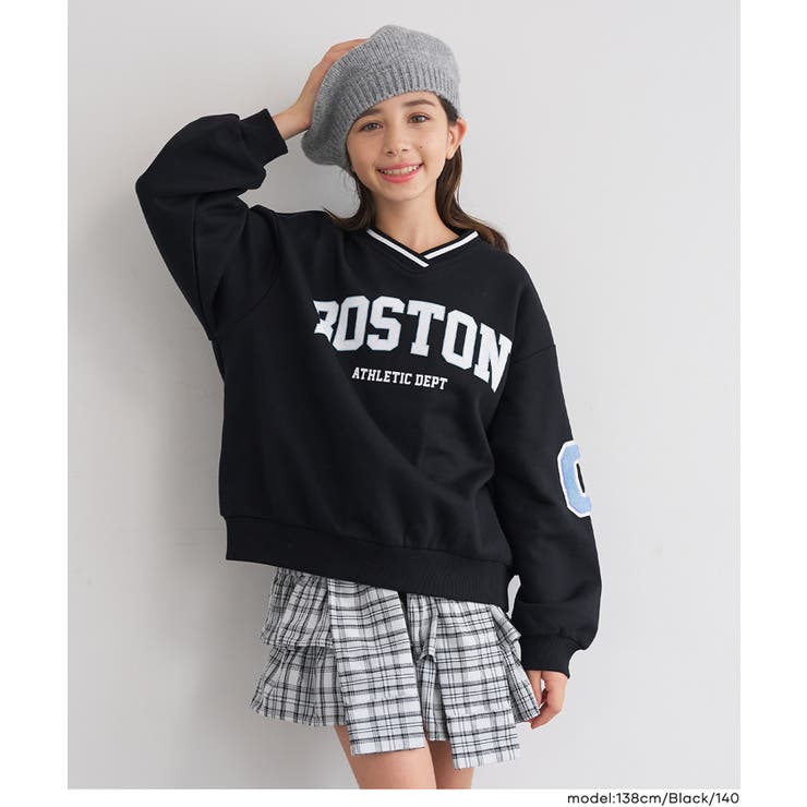 裏起毛ワッペンスウェットトップス(36-260611201-19) | coca | 詳細画像12 